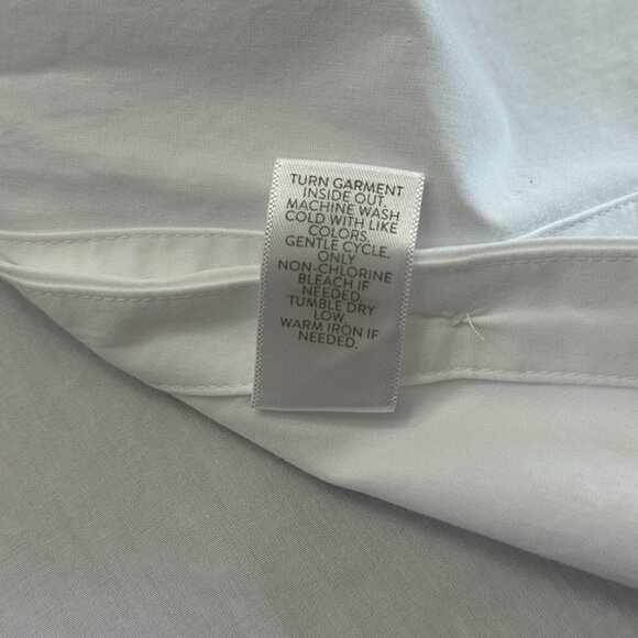 J. Jill Shirt Women L White Side-button Stepped-hem Tunic Side Button Detail - Picture 8 of 12